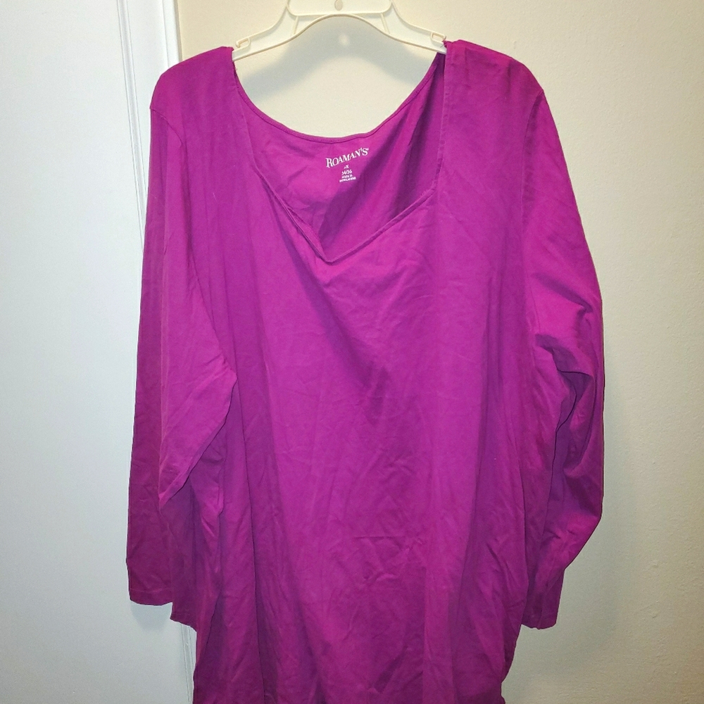 2 Pack Sweetheart Neck Tunics by Roamans